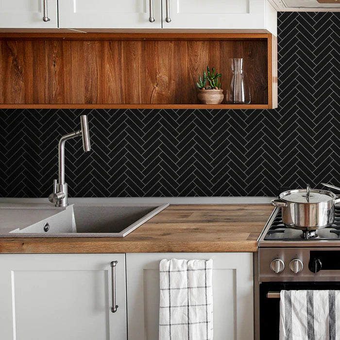 HERRINGBONE BLACK