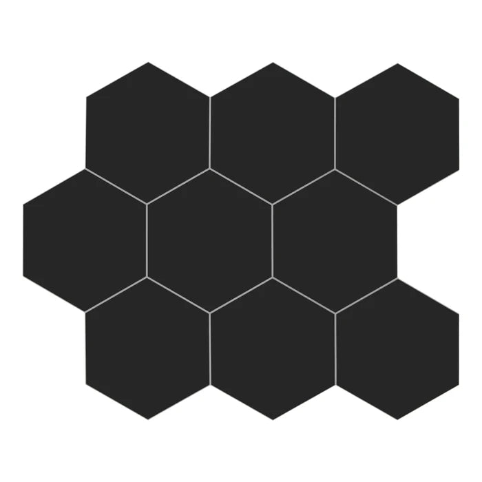 BIG HEXAGON BLACK