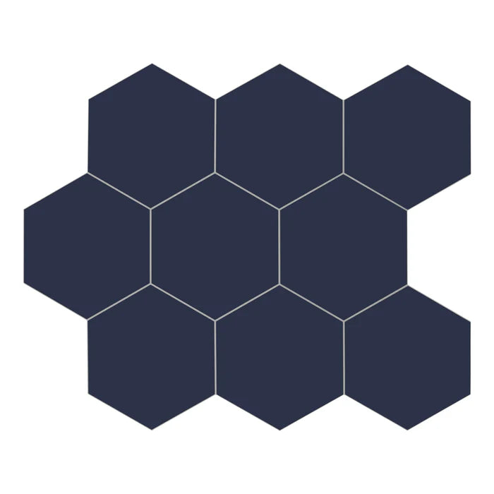 BIG HEXAGON NAVY BLUE