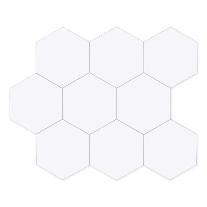 BIG HEXAGON WHITE